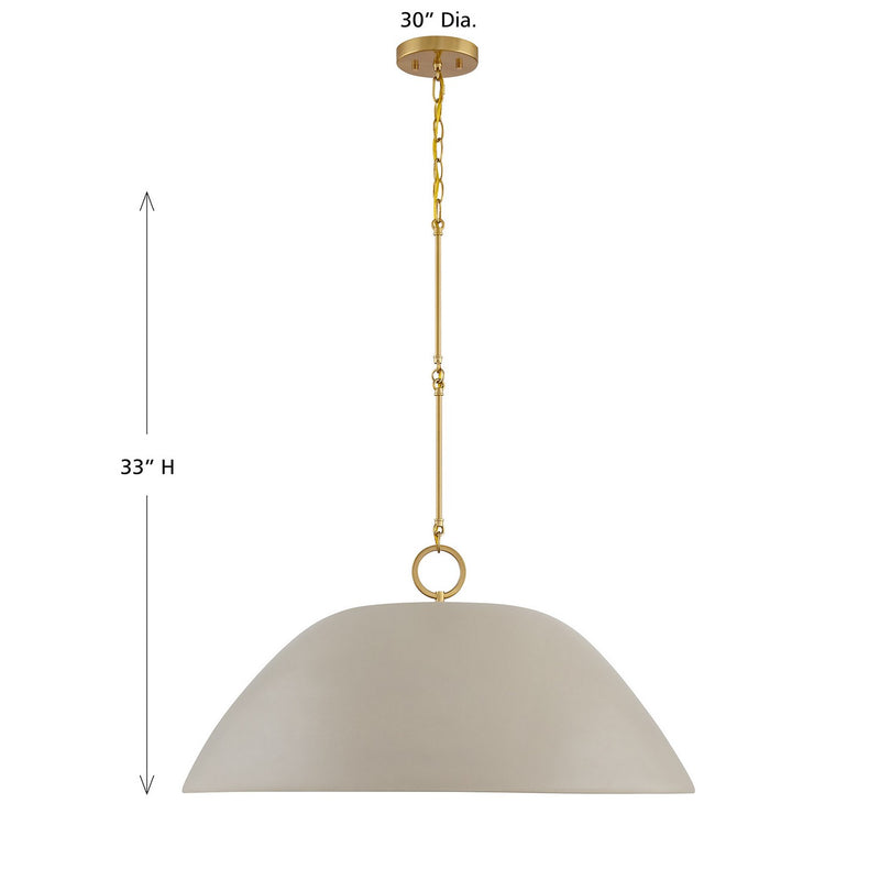 One Light Pendant<br /><span style="color:#4AB0CE;">Entrega: 4-10 dias en USA</span><br /><span style="color:#4AB0CE;font-size:60%;">PREGUNTE POR ENTREGA EN PANAMA</span><br />Collection: Alta<br />Finish: Concrete and Brass