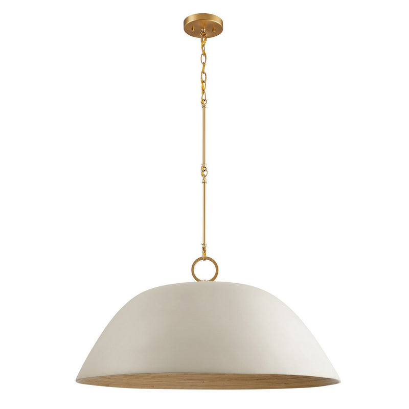 One Light Pendant<br /><span style="color:#4AB0CE;">Entrega: 4-10 dias en USA</span><br /><span style="color:#4AB0CE;font-size:60%;">PREGUNTE POR ENTREGA EN PANAMA</span><br />Collection: Alta<br />Finish: Concrete and Brass