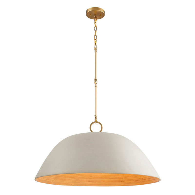 One Light Pendant<br /><span style="color:#4AB0CE;">Entrega: 4-10 dias en USA</span><br /><span style="color:#4AB0CE;font-size:60%;">PREGUNTE POR ENTREGA EN PANAMA</span><br />Collection: Alta<br />Finish: Concrete and Brass