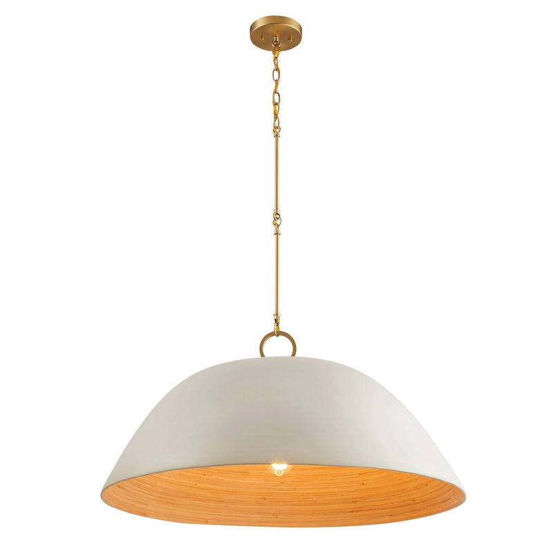One Light Pendant<br /><span style="color:#4AB0CE;">Entrega: 4-10 dias en USA</span><br /><span style="color:#4AB0CE;font-size:60%;">PREGUNTE POR ENTREGA EN PANAMA</span><br />Collection: Alta<br />Finish: Concrete and Brass