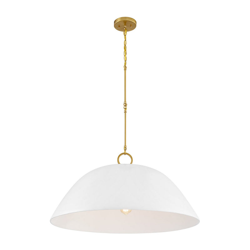 One Light Pendant<br /><span style="color:#4AB0CE;">Entrega: 5-6 semanas en USA</span><br /><span style="color:#4AB0CE;font-size:60%;">PREGUNTE POR ENTREGA EN PANAMA</span><br />Collection: Alta<br />Finish: White Bisque and Brass