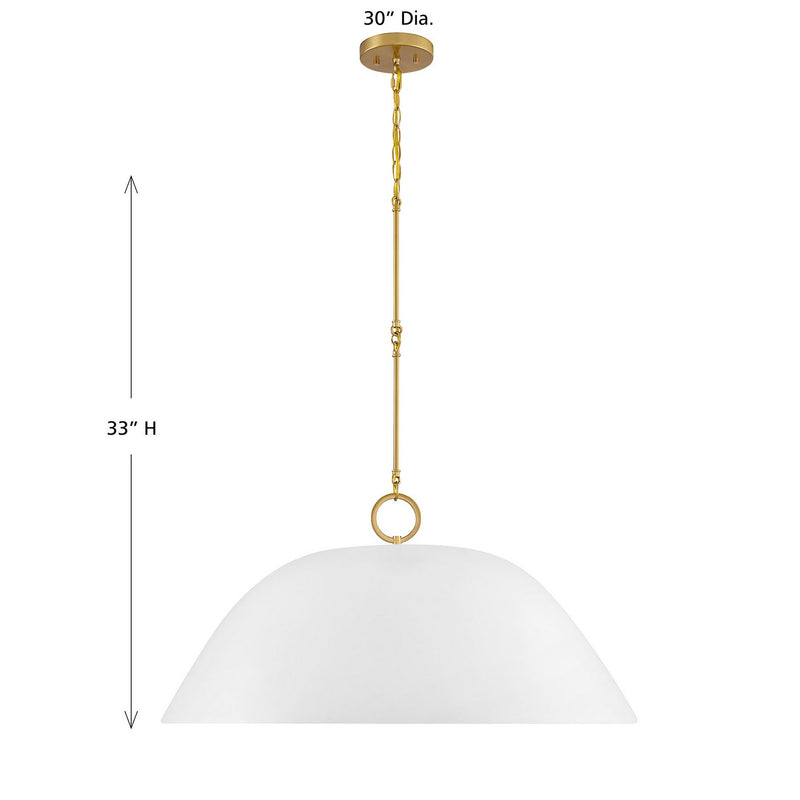 One Light Pendant<br /><span style="color:#4AB0CE;">Entrega: 5-6 semanas en USA</span><br /><span style="color:#4AB0CE;font-size:60%;">PREGUNTE POR ENTREGA EN PANAMA</span><br />Collection: Alta<br />Finish: White Bisque and Brass