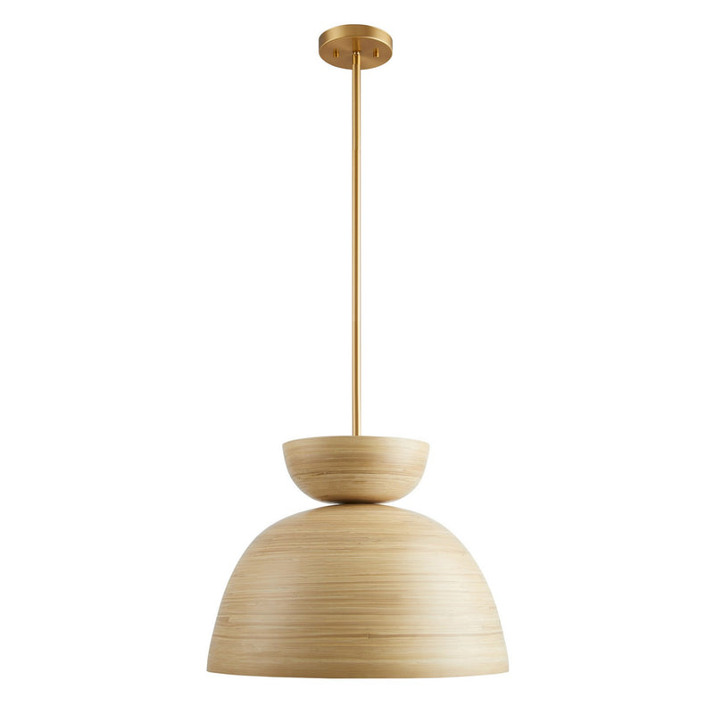 One Light Pendant<br /><span style="color:#4AB0CE;">Entrega: 4-10 dias en USA</span><br /><span style="color:#4AB0CE;font-size:60%;">PREGUNTE POR ENTREGA EN PANAMA</span><br />Collection: Agave<br />Finish: Natural Bamboo