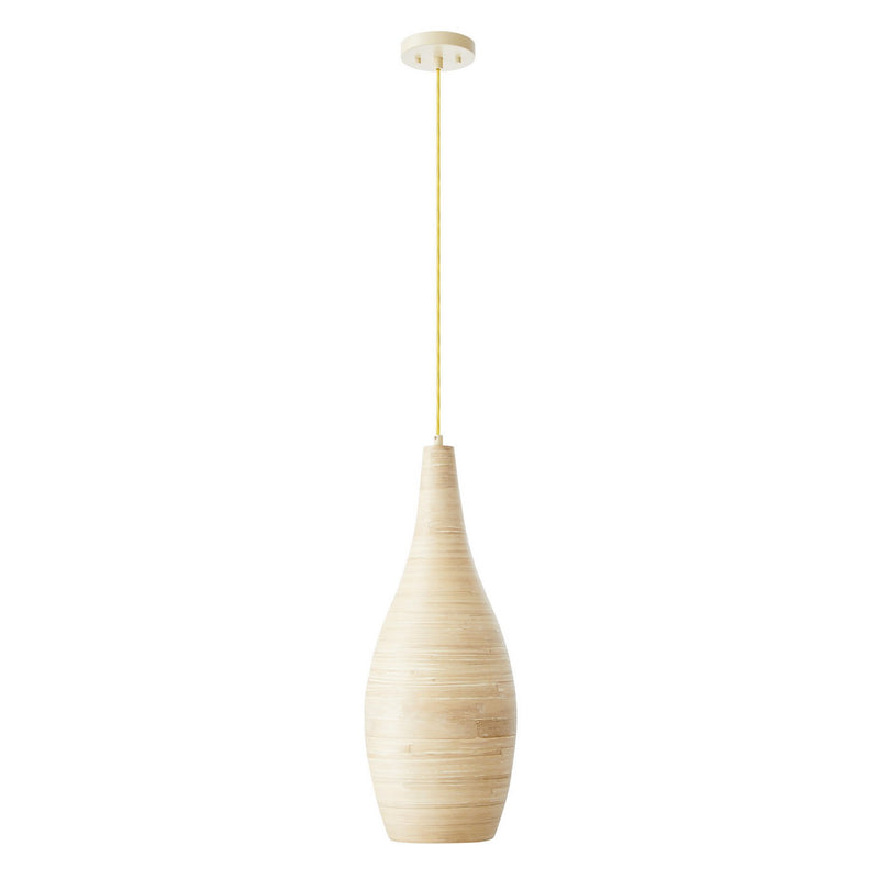 One Light Pendant<br /><span style="color:#4AB0CE;">Entrega: 4-10 dias en USA</span><br /><span style="color:#4AB0CE;font-size:60%;">PREGUNTE POR ENTREGA EN PANAMA</span><br />Collection: Jean<br />Finish: Natural Bamboo