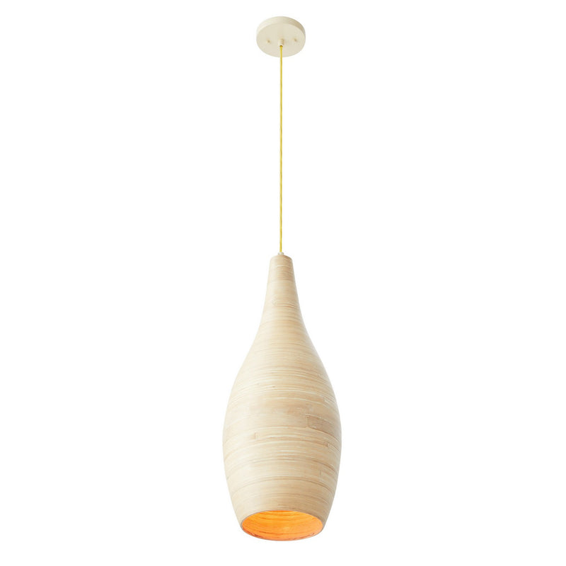 One Light Pendant<br /><span style="color:#4AB0CE;">Entrega: 4-10 dias en USA</span><br /><span style="color:#4AB0CE;font-size:60%;">PREGUNTE POR ENTREGA EN PANAMA</span><br />Collection: Jean<br />Finish: Natural Bamboo