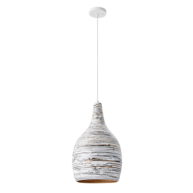 One Light Pendant<br /><span style="color:#4AB0CE;">Entrega: 4-10 dias en USA</span><br /><span style="color:#4AB0CE;font-size:60%;">PREGUNTE POR ENTREGA EN PANAMA</span><br />Collection: Balsam<br />Finish: Brindled Bamboo
