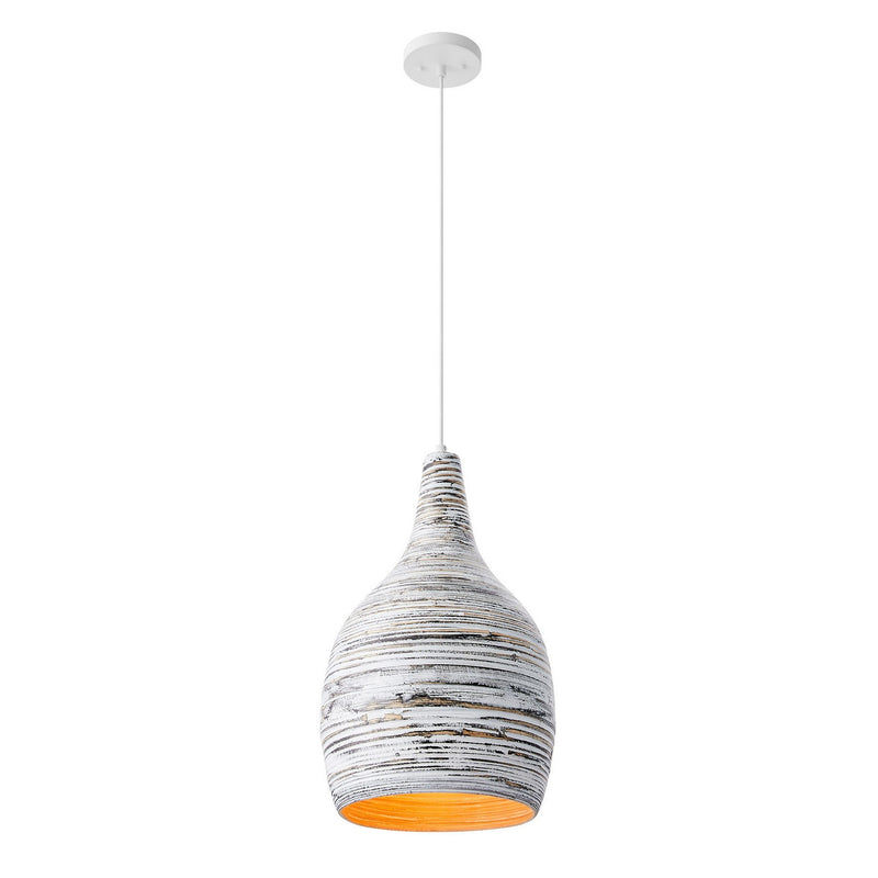 One Light Pendant<br /><span style="color:#4AB0CE;">Entrega: 4-10 dias en USA</span><br /><span style="color:#4AB0CE;font-size:60%;">PREGUNTE POR ENTREGA EN PANAMA</span><br />Collection: Balsam<br />Finish: Brindled Bamboo