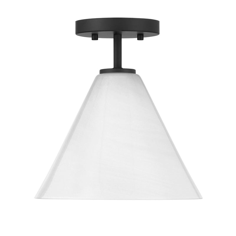 One Light Mini-Pendant<br /><span style="color:#4AB0CE;">Entrega: 4-10 dias en USA</span><br /><span style="color:#4AB0CE;font-size:60%;">PREGUNTE POR ENTREGA EN PANAMA</span><br />Collection: Blair<br />Finish: Matte Black
