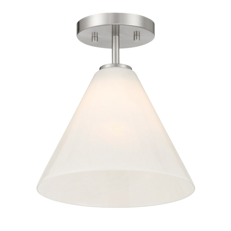 One Light Mini-Pendant<br /><span style="color:#4AB0CE;">Entrega: 4-10 dias en USA</span><br /><span style="color:#4AB0CE;font-size:60%;">PREGUNTE POR ENTREGA EN PANAMA</span><br />Collection: Blair<br />Finish: Satin Nickel