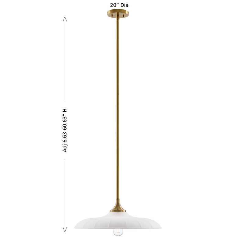 One Light Pendant<br /><span style="color:#4AB0CE;">Entrega: 4-10 dias en USA</span><br /><span style="color:#4AB0CE;font-size:60%;">PREGUNTE POR ENTREGA EN PANAMA</span><br />Collection: Hadley<br />Finish: Warm Brass