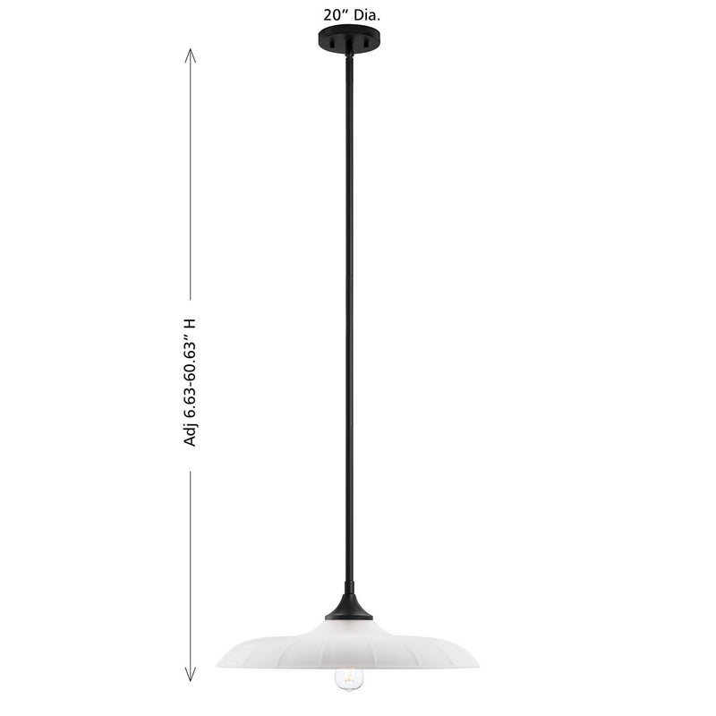 Savoy House - 7-4286-1-89 - One Light Pendant - Hadley - Matte Black