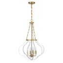 Four Light Pendant<br /><span style="color:#4AB0CE;">Entrega: 4-10 dias en USA</span><br /><span style="color:#4AB0CE;font-size:60%;">PREGUNTE POR ENTREGA EN PANAMA</span><br />Collection: Mercer<br />Finish: White and Warm Brass