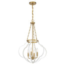 Four Light Pendant<br /><span style="color:#4AB0CE;">Entrega: 4-10 dias en USA</span><br /><span style="color:#4AB0CE;font-size:60%;">PREGUNTE POR ENTREGA EN PANAMA</span><br />Collection: Mercer<br />Finish: White and Warm Brass