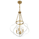 Four Light Pendant<br /><span style="color:#4AB0CE;">Entrega: 4-10 dias en USA</span><br /><span style="color:#4AB0CE;font-size:60%;">PREGUNTE POR ENTREGA EN PANAMA</span><br />Collection: Mercer<br />Finish: White and Warm Brass