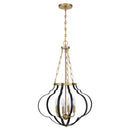 Four Light Pendant<br /><span style="color:#4AB0CE;">Entrega: 4-10 dias en USA</span><br /><span style="color:#4AB0CE;font-size:60%;">PREGUNTE POR ENTREGA EN PANAMA</span><br />Collection: Mercer<br />Finish: Matte Black and Warm Brass