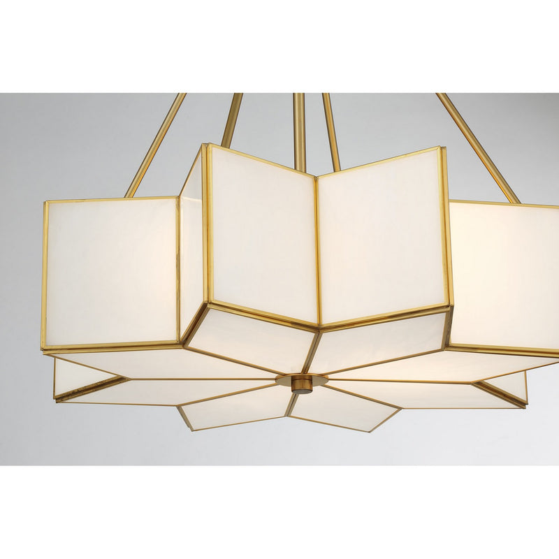 Three Light Pendant<br /><span style="color:#4AB0CE;">Entrega: 4-10 dias en USA</span><br /><span style="color:#4AB0CE;font-size:60%;">PREGUNTE POR ENTREGA EN PANAMA</span><br />Collection: Reiling<br />Finish: Warm Brass