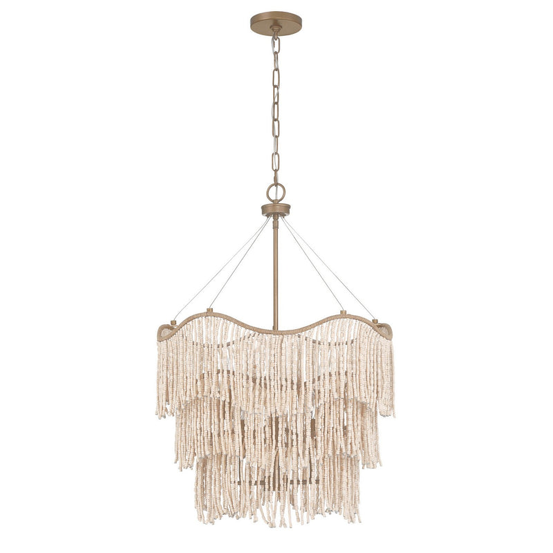 Six Light Pendant<br /><span style="color:#4AB0CE;">Entrega: 8-9 semanas en USA</span><br /><span style="color:#4AB0CE;font-size:60%;">PREGUNTE POR ENTREGA EN PANAMA</span><br />Collection: Melia<br />Finish: Cypress