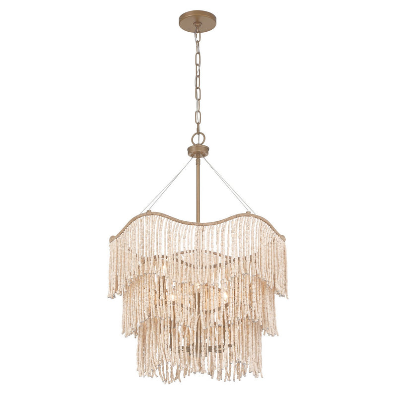Six Light Pendant<br /><span style="color:#4AB0CE;">Entrega: 8-9 semanas en USA</span><br /><span style="color:#4AB0CE;font-size:60%;">PREGUNTE POR ENTREGA EN PANAMA</span><br />Collection: Melia<br />Finish: Cypress