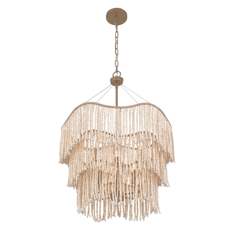Six Light Pendant<br /><span style="color:#4AB0CE;">Entrega: 8-9 semanas en USA</span><br /><span style="color:#4AB0CE;font-size:60%;">PREGUNTE POR ENTREGA EN PANAMA</span><br />Collection: Melia<br />Finish: Cypress