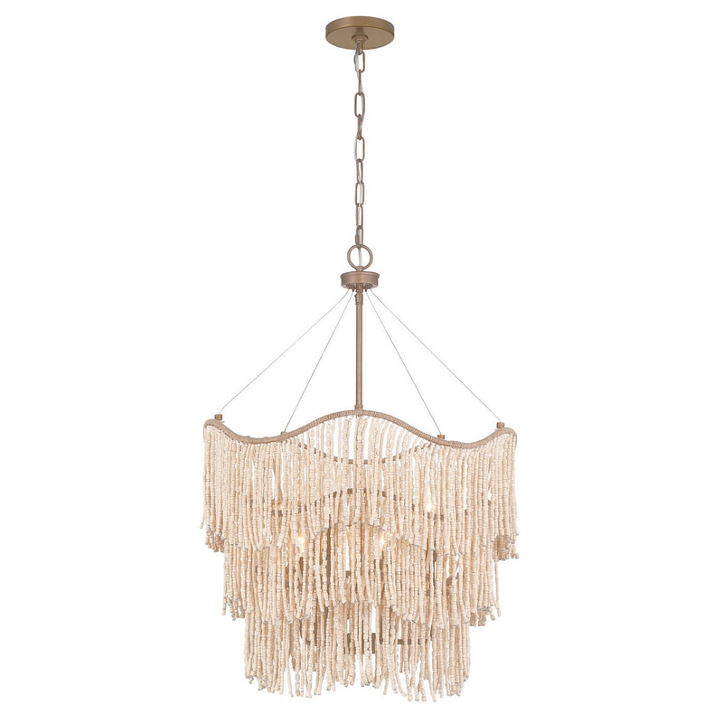 Six Light Pendant<br /><span style="color:#4AB0CE;">Entrega: 8-9 semanas en USA</span><br /><span style="color:#4AB0CE;font-size:60%;">PREGUNTE POR ENTREGA EN PANAMA</span><br />Collection: Melia<br />Finish: Cypress