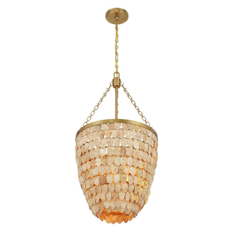 Four Light Pendant<br /><span style="color:#4AB0CE;">Entrega: 5-6 semanas en USA</span><br /><span style="color:#4AB0CE;font-size:60%;">PREGUNTE POR ENTREGA EN PANAMA</span><br />Collection: Catalan<br />Finish: Warm Brass