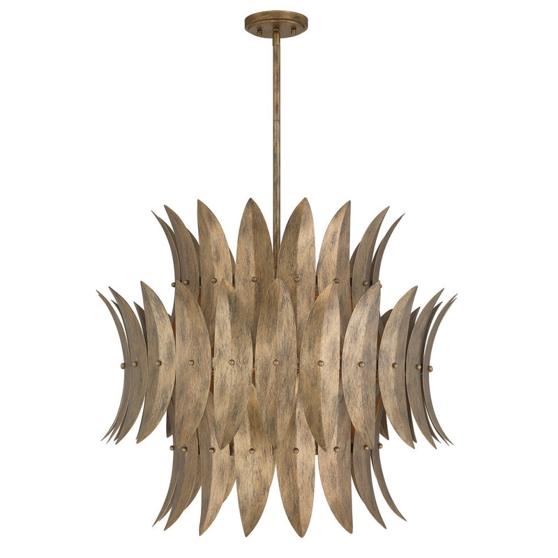 Six Light Pendant<br /><span style="color:#4AB0CE;">Entrega: 4-10 dias en USA</span><br /><span style="color:#4AB0CE;font-size:60%;">PREGUNTE POR ENTREGA EN PANAMA</span><br />Collection: Sanctuary<br />Finish: Coronado