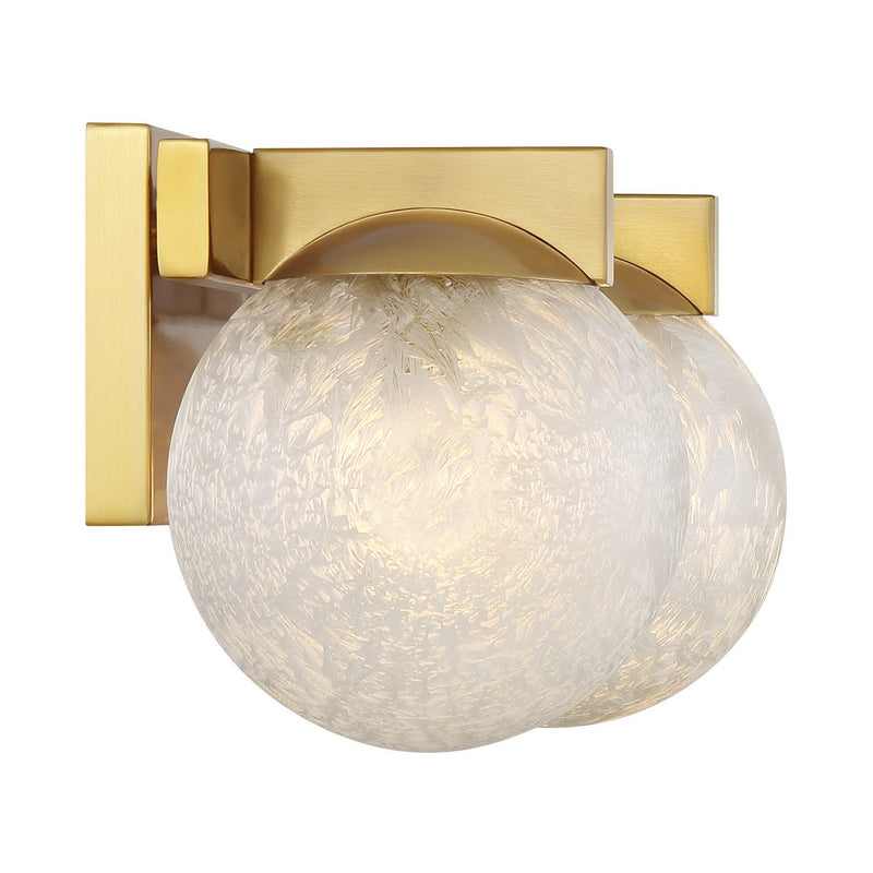 Two Light Bathroom Vanity<br /><span style="color:#4AB0CE;">Entrega: 4-10 dias en USA</span><br /><span style="color:#4AB0CE;font-size:60%;">PREGUNTE POR ENTREGA EN PANAMA</span><br />Collection: Darien<br />Finish: Warm Brass