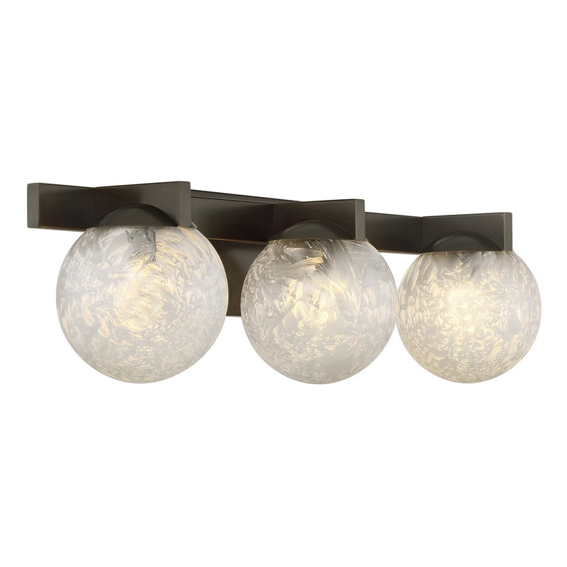 Three Light Bathroom Vanity<br /><span style="color:#4AB0CE;">Entrega: 8-9 semanas en USA</span><br /><span style="color:#4AB0CE;font-size:60%;">PREGUNTE POR ENTREGA EN PANAMA</span><br />Collection: Darien<br />Finish: Mediterranean Bronze
