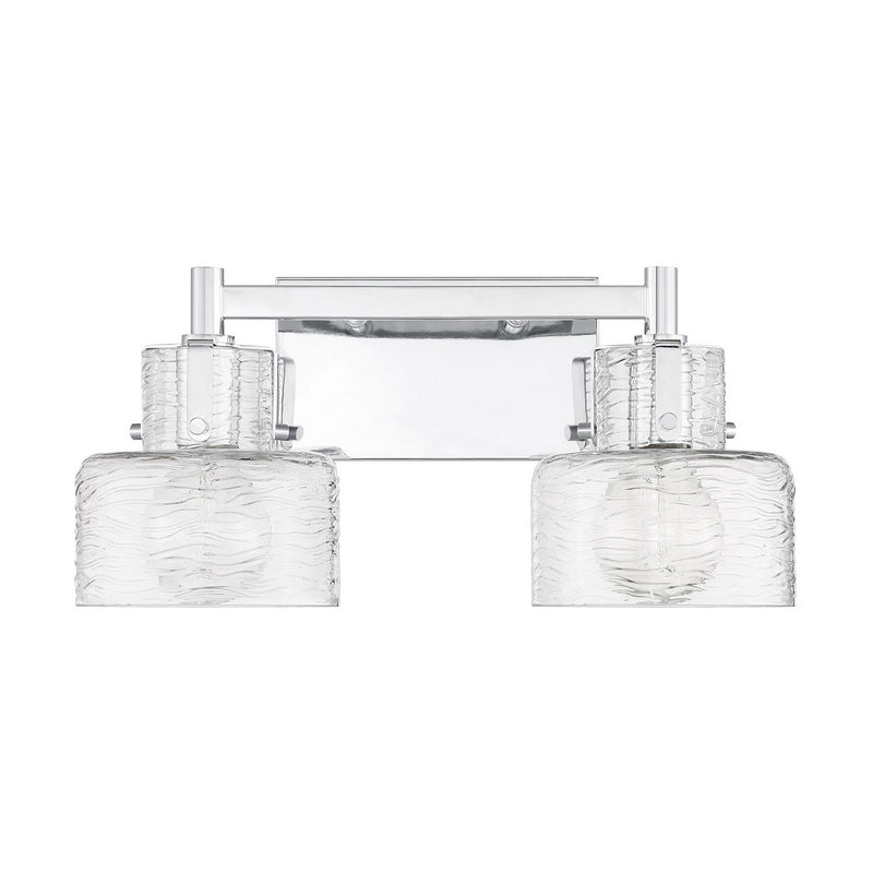 Two Light Bathroom Vanity<br /><span style="color:#4AB0CE;">Entrega: 2-3 semanas en USA</span><br /><span style="color:#4AB0CE;font-size:60%;">PREGUNTE POR ENTREGA EN PANAMA</span><br />Collection: Dover<br />Finish: Chrome