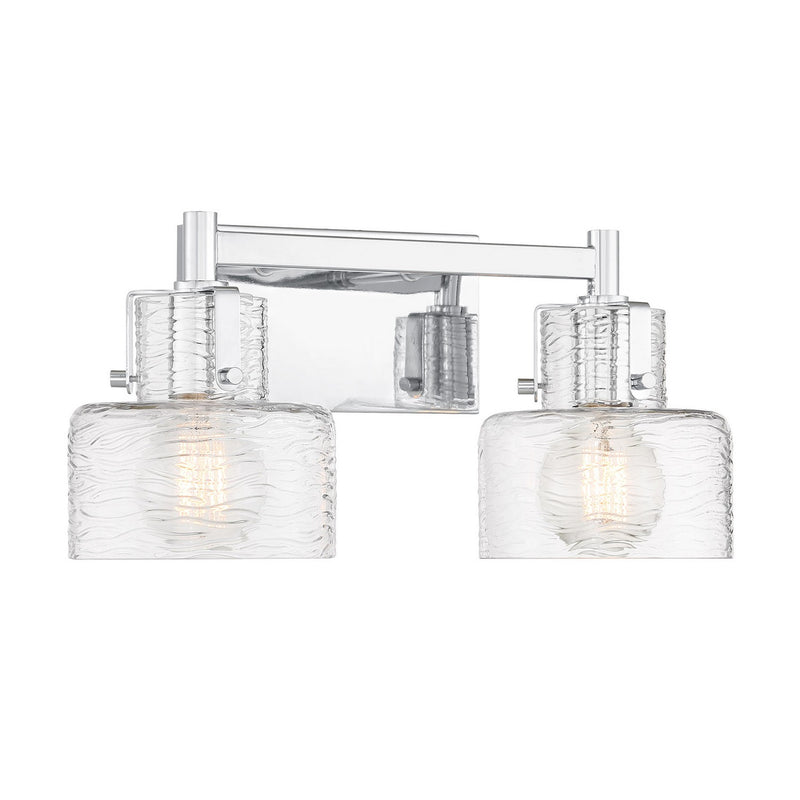 Two Light Bathroom Vanity<br /><span style="color:#4AB0CE;">Entrega: 2-3 semanas en USA</span><br /><span style="color:#4AB0CE;font-size:60%;">PREGUNTE POR ENTREGA EN PANAMA</span><br />Collection: Dover<br />Finish: Chrome