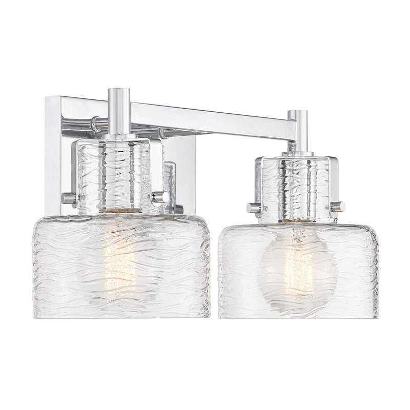 Two Light Bathroom Vanity<br /><span style="color:#4AB0CE;">Entrega: 2-3 semanas en USA</span><br /><span style="color:#4AB0CE;font-size:60%;">PREGUNTE POR ENTREGA EN PANAMA</span><br />Collection: Dover<br />Finish: Chrome