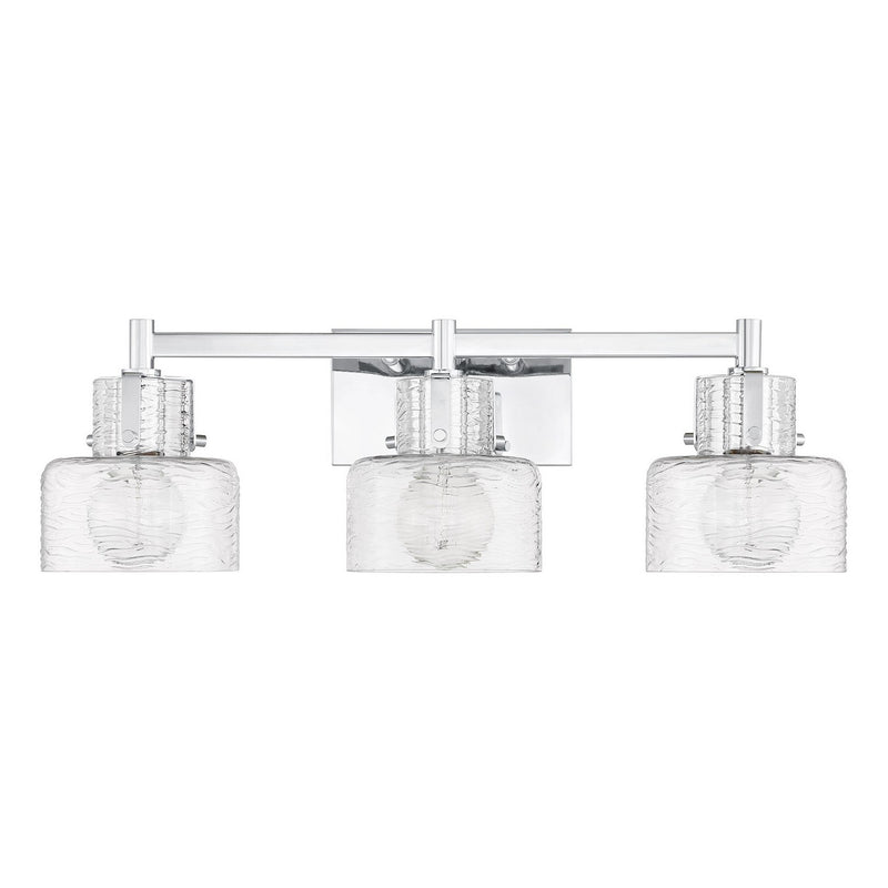 Three Light Bathroom Vanity<br /><span style="color:#4AB0CE;">Entrega: 2-3 semanas en USA</span><br /><span style="color:#4AB0CE;font-size:60%;">PREGUNTE POR ENTREGA EN PANAMA</span><br />Collection: Dover<br />Finish: Chrome