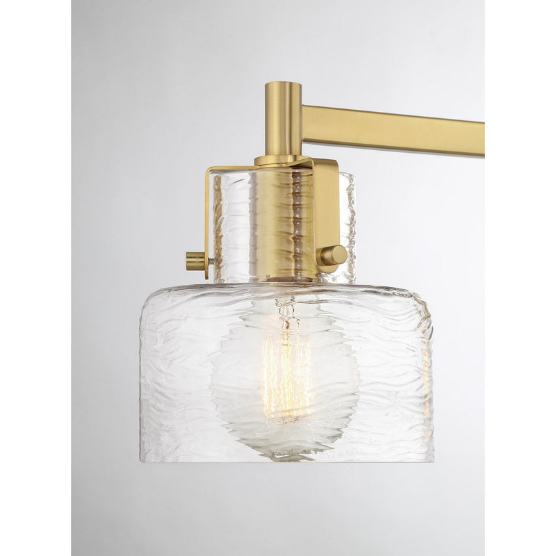 Three Light Bathroom Vanity<br /><span style="color:#4AB0CE;">Entrega: 1-2 semanas en USA</span><br /><span style="color:#4AB0CE;font-size:60%;">PREGUNTE POR ENTREGA EN PANAMA</span><br />Collection: Dover<br />Finish: Warm Brass