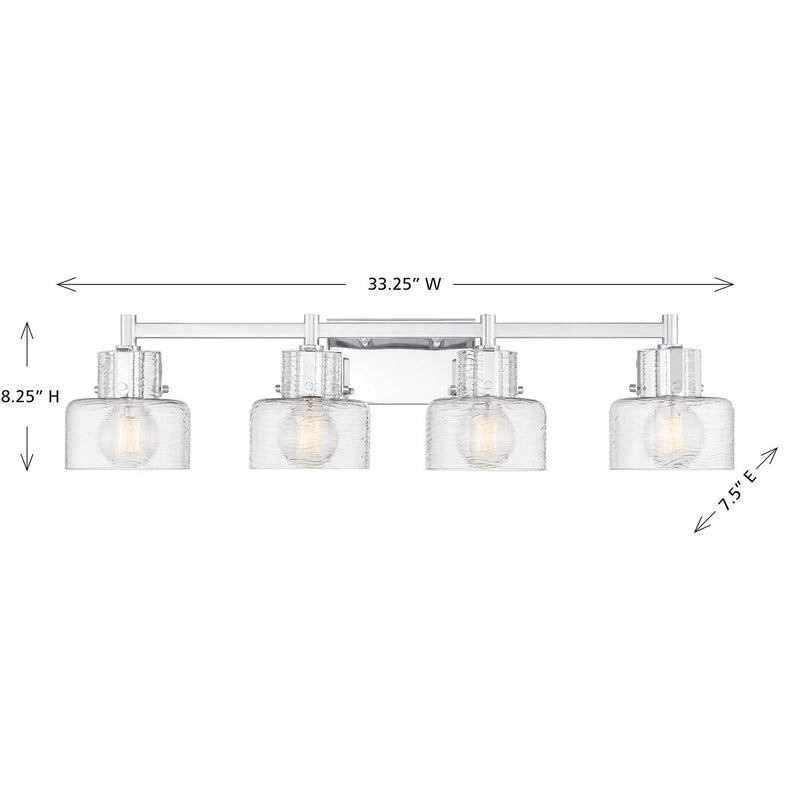 Savoy House - 8-1030-4-11 - Four Light Bathroom Vanity - Dover - Chrome
