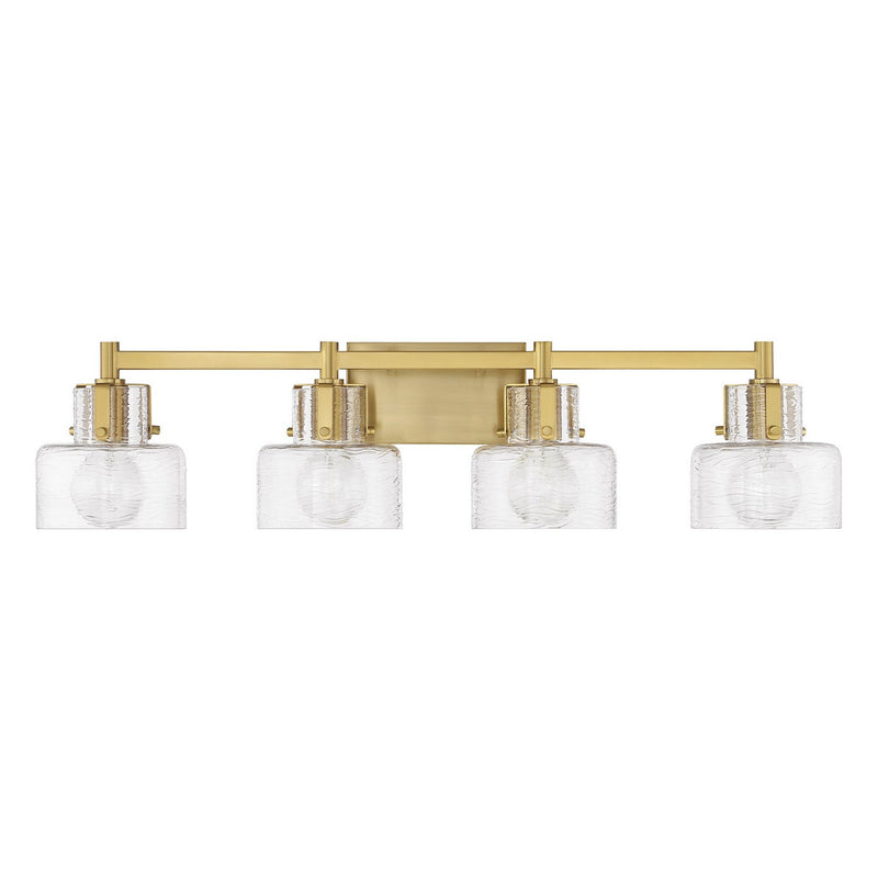 Four Light Bathroom Vanity<br /><span style="color:#4AB0CE;">Entrega: 1-2 semanas en USA</span><br /><span style="color:#4AB0CE;font-size:60%;">PREGUNTE POR ENTREGA EN PANAMA</span><br />Collection: Dover<br />Finish: Warm Brass