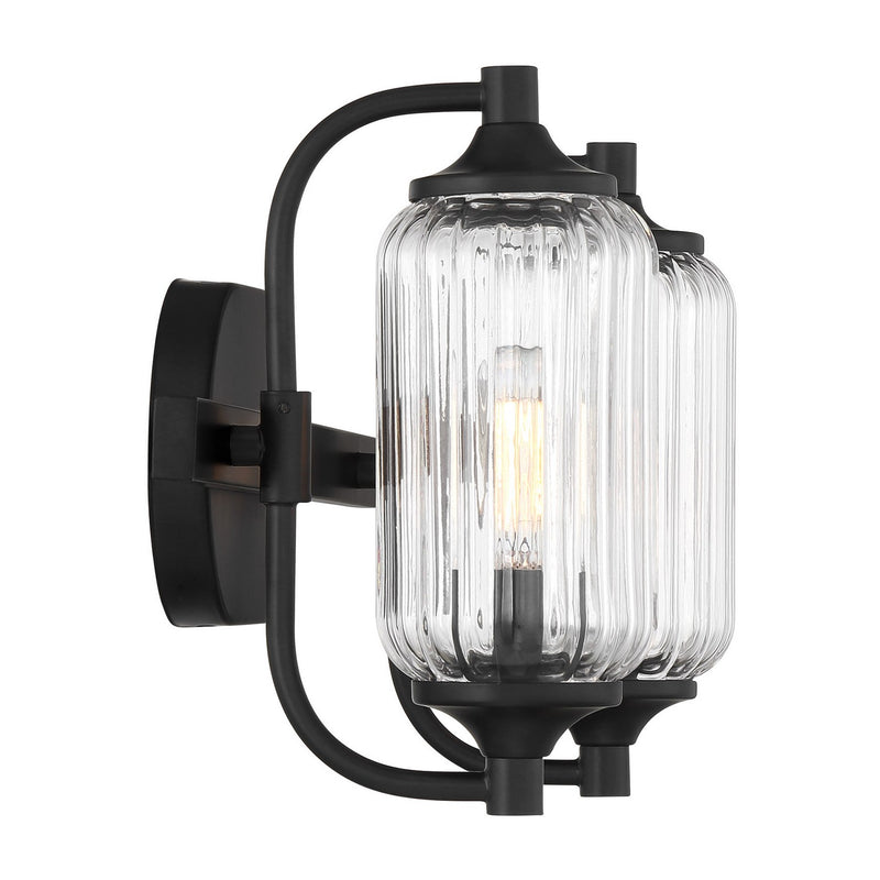 Two Light Bathroom Vanity<br /><span style="color:#4AB0CE;">Entrega: 3-4 semanas en USA</span><br /><span style="color:#4AB0CE;font-size:60%;">PREGUNTE POR ENTREGA EN PANAMA</span><br />Collection: Holton<br />Finish: Matte Black