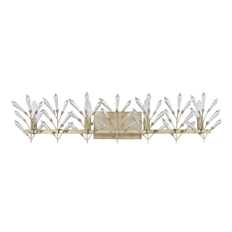 Four Light Bathroom Vanity<br /><span style="color:#4AB0CE;">Entrega: 4-10 dias en USA</span><br /><span style="color:#4AB0CE;font-size:60%;">PREGUNTE POR ENTREGA EN PANAMA</span><br />Collection: Orianna<br />Finish: Noble Brass