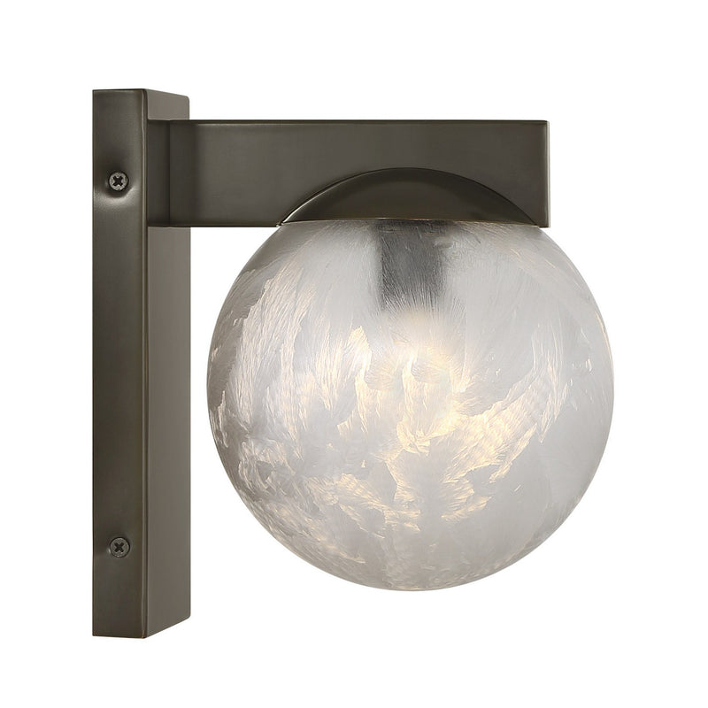 One Light Wall Sconce<br /><span style="color:#4AB0CE;">Entrega: 4-10 dias en USA</span><br /><span style="color:#4AB0CE;font-size:60%;">PREGUNTE POR ENTREGA EN PANAMA</span><br />Collection: Darien<br />Finish: Mediterranean Bronze
