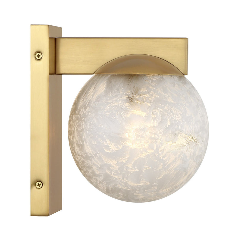 One Light Wall Sconce<br /><span style="color:#4AB0CE;">Entrega: 4-10 dias en USA</span><br /><span style="color:#4AB0CE;font-size:60%;">PREGUNTE POR ENTREGA EN PANAMA</span><br />Collection: Darien<br />Finish: Warm Brass
