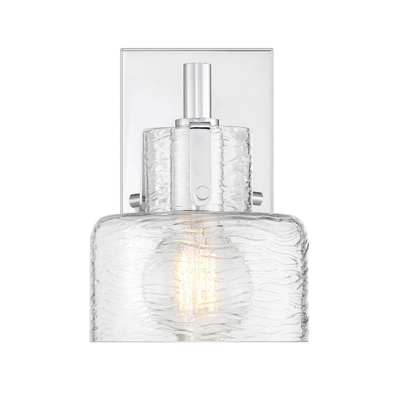 One Light Wall Sconce<br /><span style="color:#4AB0CE;">Entrega: 1-2 semanas en USA</span><br /><span style="color:#4AB0CE;font-size:60%;">PREGUNTE POR ENTREGA EN PANAMA</span><br />Collection: Dover<br />Finish: Chrome