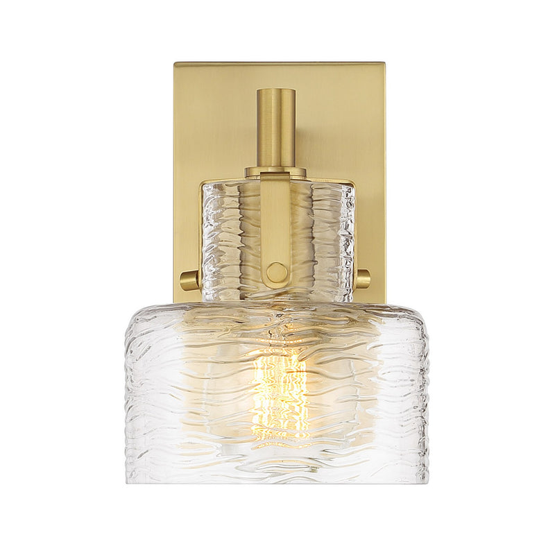 One Light Wall Sconce<br /><span style="color:#4AB0CE;">Entrega: 1-2 semanas en USA</span><br /><span style="color:#4AB0CE;font-size:60%;">PREGUNTE POR ENTREGA EN PANAMA</span><br />Collection: Dover<br />Finish: Warm Brass
