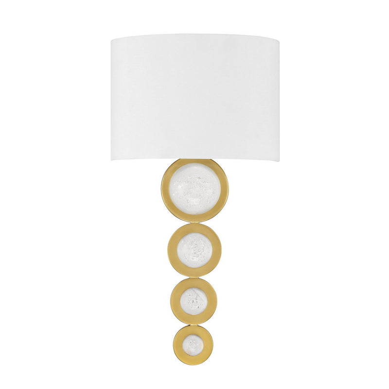 LED Wall Sconce<br /><span style="color:#4AB0CE;">Entrega: 4-10 dias en USA</span><br /><span style="color:#4AB0CE;font-size:60%;">PREGUNTE POR ENTREGA EN PANAMA</span><br />Collection: Marseille<br />Finish: Warm Brass