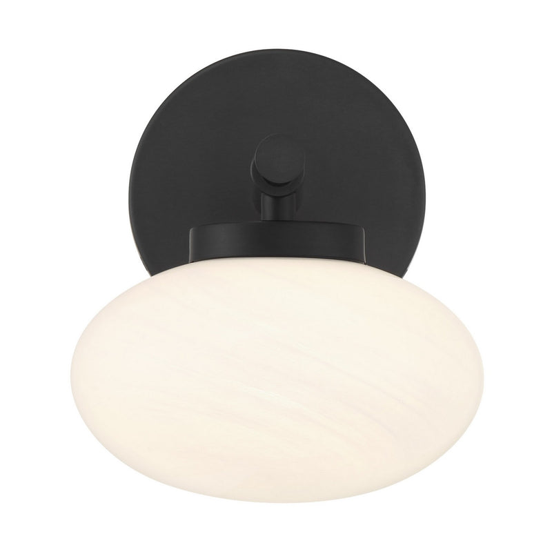 One Light Wall Sconce<br /><span style="color:#4AB0CE;">Entrega: 4-10 dias en USA</span><br /><span style="color:#4AB0CE;font-size:60%;">PREGUNTE POR ENTREGA EN PANAMA</span><br />Collection: Barrow<br />Finish: Matte Black