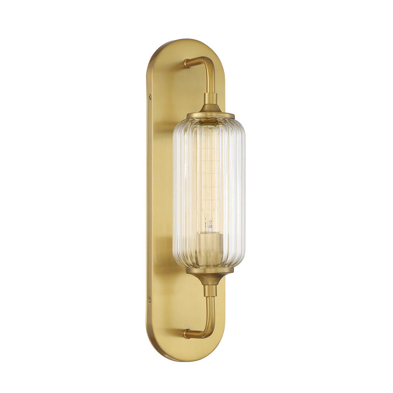One Light Wall Sconce<br /><span style="color:#4AB0CE;">Entrega: 3-4 semanas en USA</span><br /><span style="color:#4AB0CE;font-size:60%;">PREGUNTE POR ENTREGA EN PANAMA</span><br />Collection: Holton<br />Finish: Warm Brass