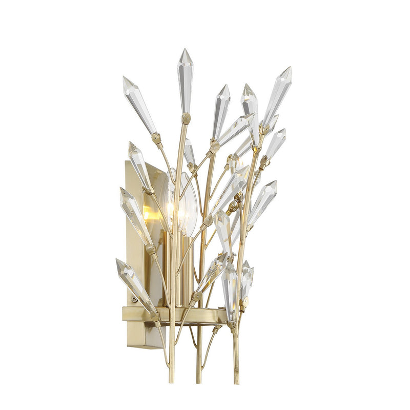 Two Light Wall Sconce<br /><span style="color:#4AB0CE;">Entrega: 4-10 dias en USA</span><br /><span style="color:#4AB0CE;font-size:60%;">PREGUNTE POR ENTREGA EN PANAMA</span><br />Collection: Orianna<br />Finish: Noble Brass
