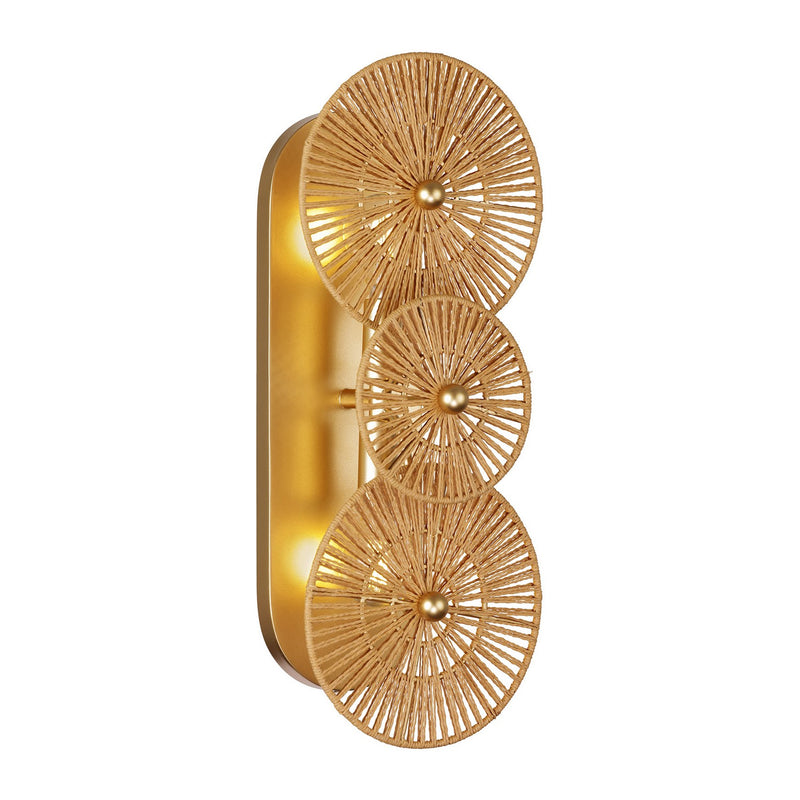 Two Light Wall Sconce<br /><span style="color:#4AB0CE;">Entrega: 3-4 semanas en USA</span><br /><span style="color:#4AB0CE;font-size:60%;">PREGUNTE POR ENTREGA EN PANAMA</span><br />Collection: Abbott<br />Finish: Distressed Gold