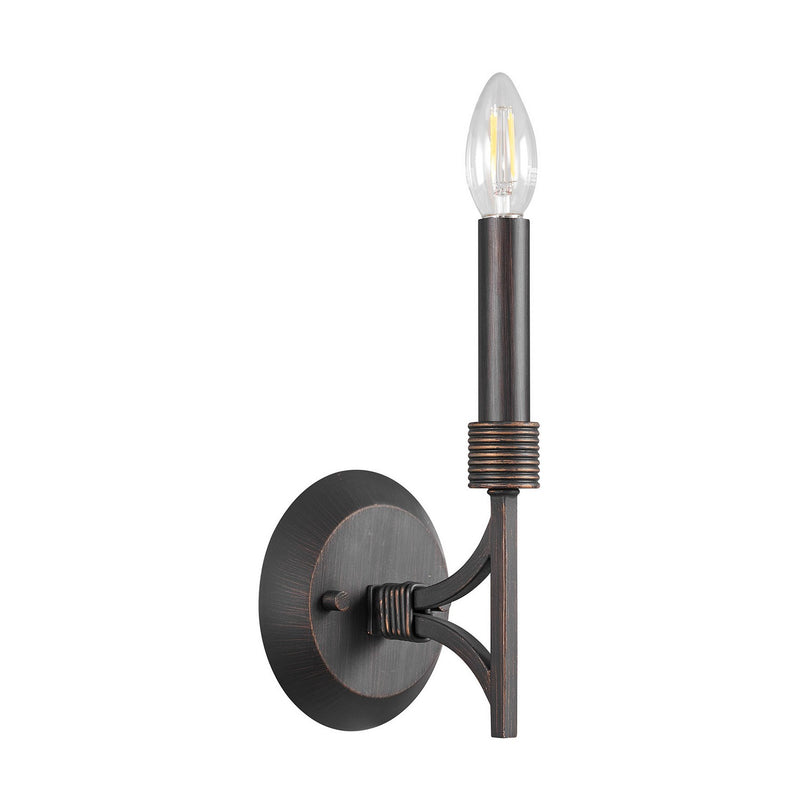 One Light Wall Sconce<br /><span style="color:#4AB0CE;">Entrega: 4-10 dias en USA</span><br /><span style="color:#4AB0CE;font-size:60%;">PREGUNTE POR ENTREGA EN PANAMA</span><br />Collection: Gardner<br />Finish: Champagne Mist