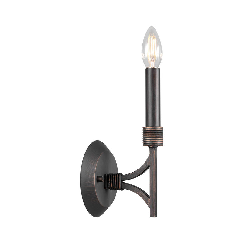 One Light Wall Sconce<br /><span style="color:#4AB0CE;">Entrega: 4-10 dias en USA</span><br /><span style="color:#4AB0CE;font-size:60%;">PREGUNTE POR ENTREGA EN PANAMA</span><br />Collection: Gardner<br />Finish: Champagne Mist