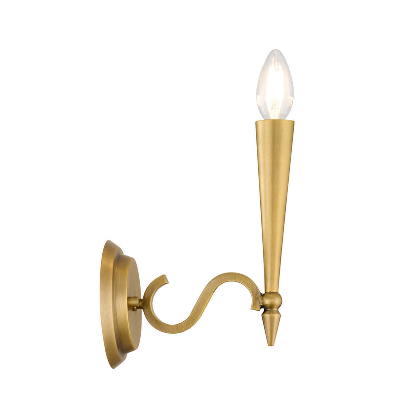 One Light Wall Sconce<br /><span style="color:#4AB0CE;">Entrega: 4-10 dias en USA</span><br /><span style="color:#4AB0CE;font-size:60%;">PREGUNTE POR ENTREGA EN PANAMA</span><br />Collection: Tremont<br />Finish: Riviera Brass