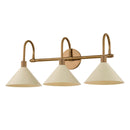 Troy Lighting - B1811-PBR/SSD - Three Light Bath - Jovani - Patina Brass And Soft Sand